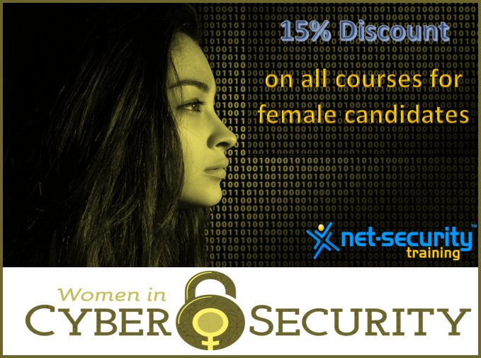 net_securityNST's tweet image. Net Security Training offers a huge discount for female candidate for any cyber security course registration

For details: buff.ly/2kFKFVZ