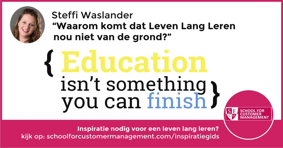 ConicheBS's tweet photo. Steffi Waslander: "Het Leven Lang Leren principe is inmiddels geworden tot een Leven Lang Sleuren, lijkt het wel." Steffi in haar blog over nut &amp; noodzaak van een "leven lang leren" Lees verder:  https://t.co/9W7WnMfutA #sfcm #levenlangleren #duurzameinzetbaarheid https://t.co/ooJLpTsjTR