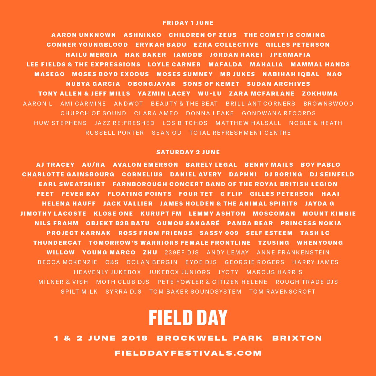 BigMoodOnline's tweet photo. ITS #FEILDDAY TIME - catch #ErykahBadu @UncleSego @iamddb tonight at #Brockwell Park @EventBrockwell @fatbellybella @fielddaylondon #fd2018 https://t.co/GHbI3gAOPE