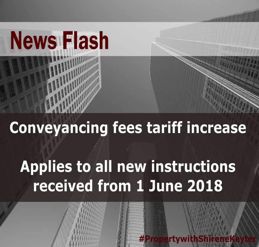 ShireneKeyter's tweet photo. So we have a conveyancing fees increase #propertyforsale #portelizabeth #propertywithshirenekeyter https://t.co/LEdxkkLb55