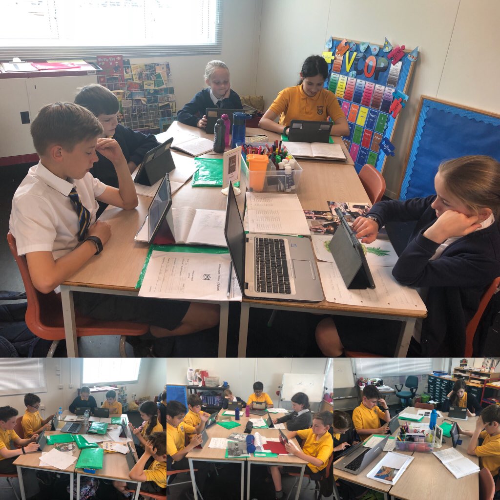 KillermontPS's tweet photo. P6/7 enjoying using #microsoftforms to complete quiz’s created by their peers as part of their shared learning homework. #pupil-ledlearning @Office365 #naturaldisasters #tabletlearning #learningtogether https://t.co/UO0NxyEBMl