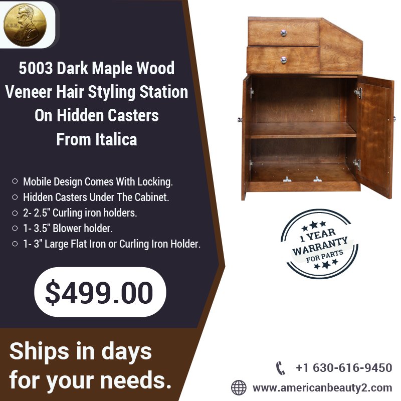 abe_equipment's tweet photo. #Italica real wood #stylingstation on wheels with a lot of storage and also includes tilt tool panel and 8 Foot power strip with 1 yr limited warranty for parts.  Available on the store. Buy now
Visit: https://t.co/WUddKCME0F
#SalonStations https://t.co/l6LhpVsIzi