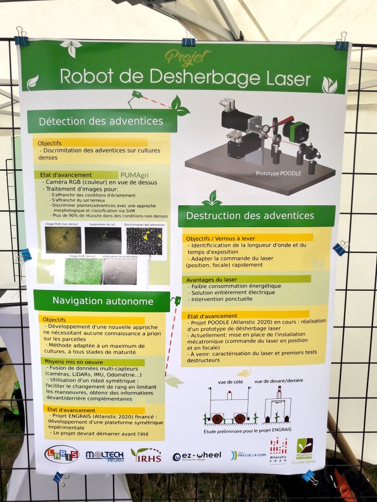 A #Desherbexpo les robots de <a href="/naiotech/">Naïo Technologies</a> côtoient les autres #Innovations qui vont permettre de réduire l'usage des #Pesticides pour le #Désherbage