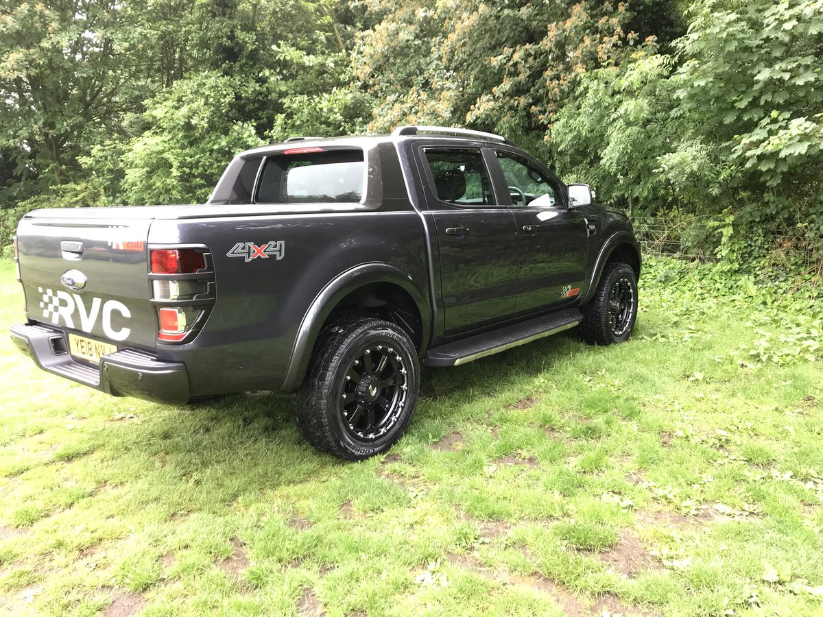 Race_Vans's tweet photo. The big unveil is here!
The RVC R260 in its glory!
Based on a Ford Ranger Wildtrak the R260 rides on 20x9” Cooper tyres, sits 1.5” higher in the sky on uprated suspension and with 260bhp pulls like a train - contact us if you would like yours upgrading. https://t.co/bqg4QixaXm
