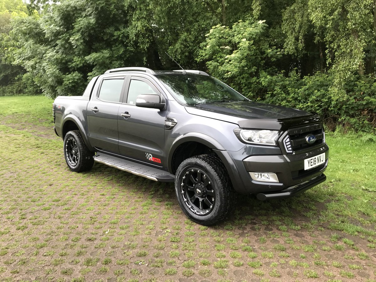 Race_Vans's tweet photo. The big unveil is here!
The RVC R260 in its glory!
Based on a Ford Ranger Wildtrak the R260 rides on 20x9” Cooper tyres, sits 1.5” higher in the sky on uprated suspension and with 260bhp pulls like a train - contact us if you would like yours upgrading. https://t.co/bqg4QixaXm
