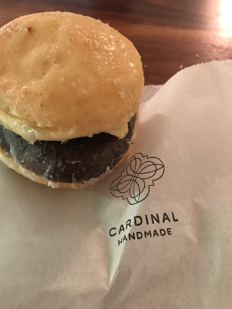 RchrdAlln's tweet photo. Be sure to swing by #CardinalCafe in Sharbot Lake today for National Donut day - I’m told they are twice as good and half the fat! #infrontenac https://t.co/074FmbUNjE