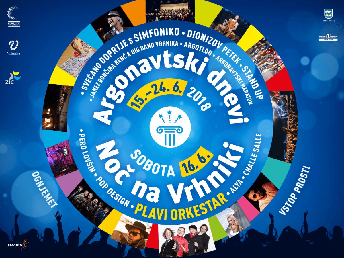 Približuje se 26. #festival #Argonavtskidnevi - #NočnaVrhniki 2018 🙌

Program z res veeeeeeliko dogodki najdete na goo.gl/mSazpM, opise posameznih dogodkov pa na goo.gl/5ZHdXT 🙂

#visitvrhnika