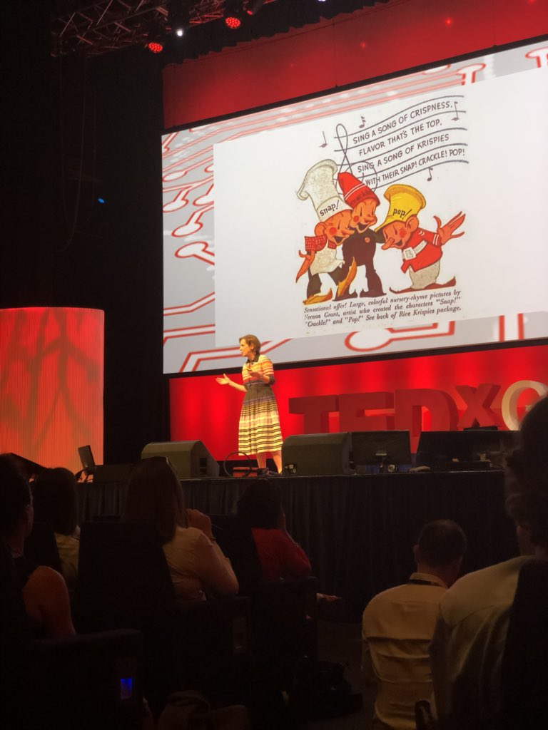 BrianSMcGuire's tweet photo. @KirstyWark discussing increasing productivity and quality of life by working less hours. #AI #stress #anxiety #obesity #1dayback #TEDxGLA2018 https://t.co/Hj83rYnaYy