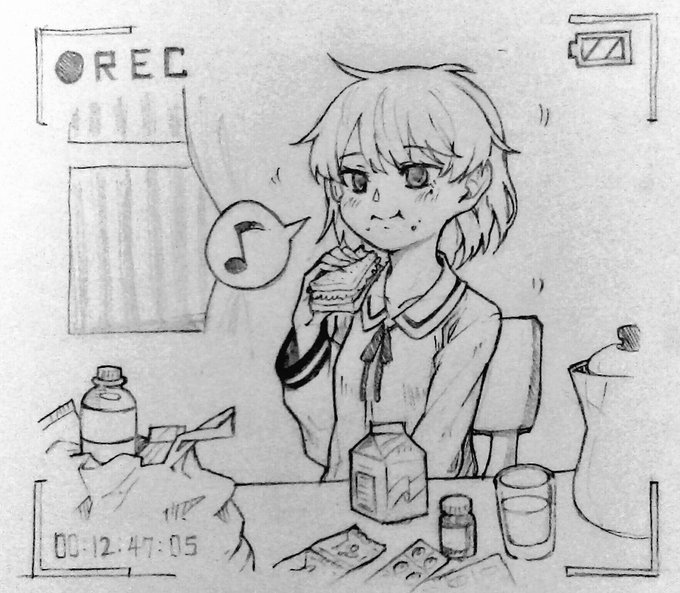 落書キ、食べル。
#鳩羽つぐ 