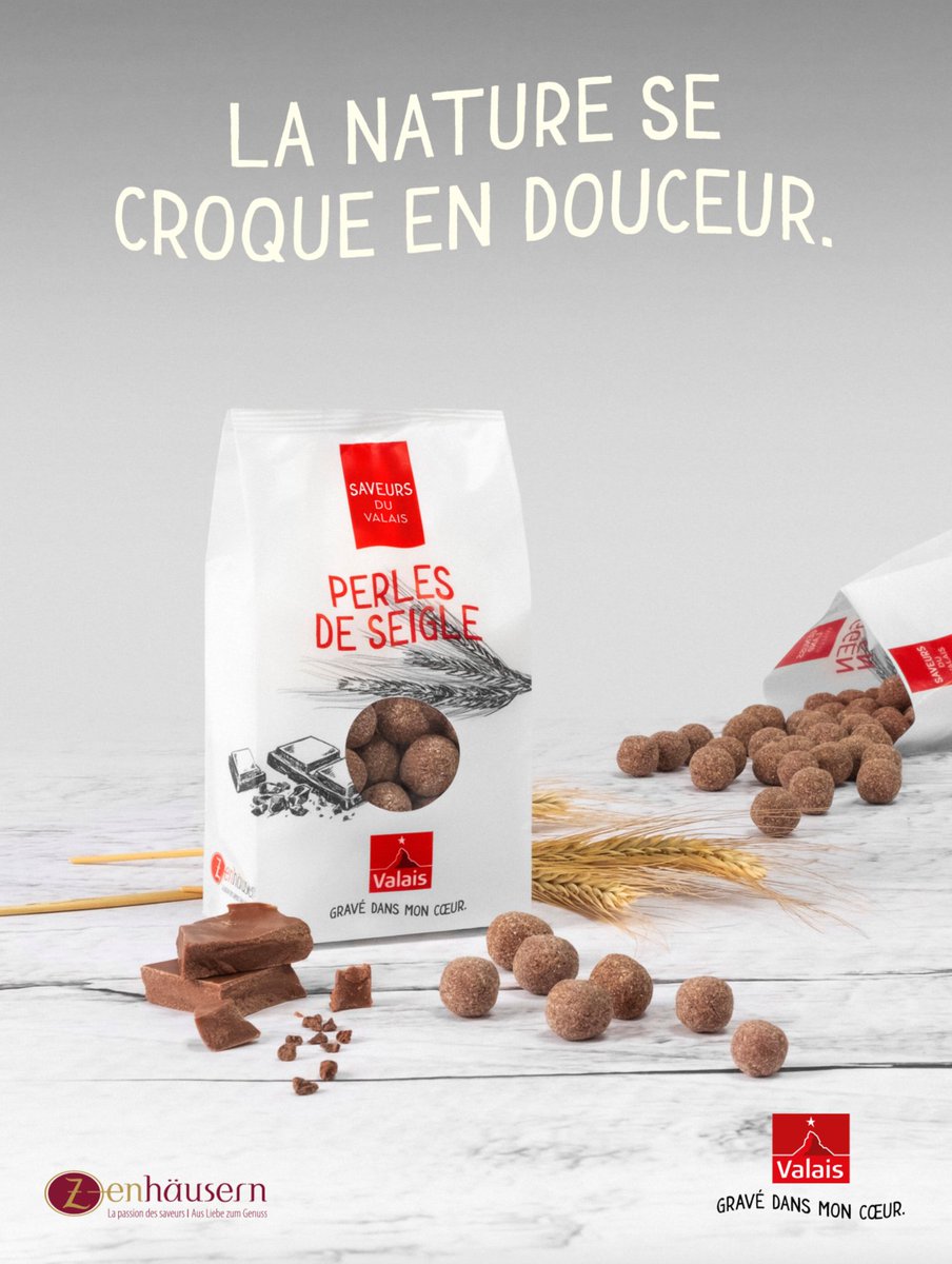 valaiswallis's tweet photo. Avez-vous déjà goûté les perles de #seigle du #Valais? Légères, craquantes ou encore fondantes; dégustez-les dans tous les points de vente #ChezZen et découvrez leur nouveau look à prix attractif! https://t.co/MBM27prE9K