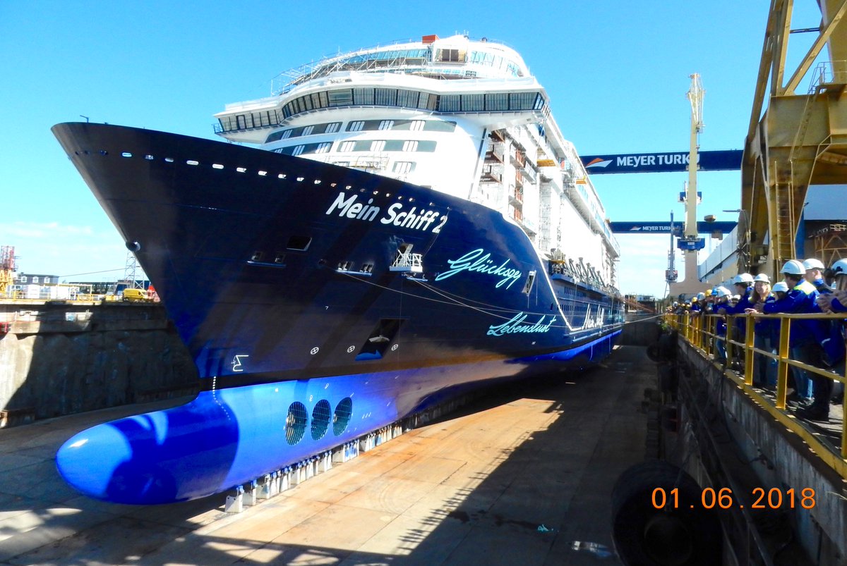 Teijo Niemela On Twitter Meyer Turku Shipyard Floated Out