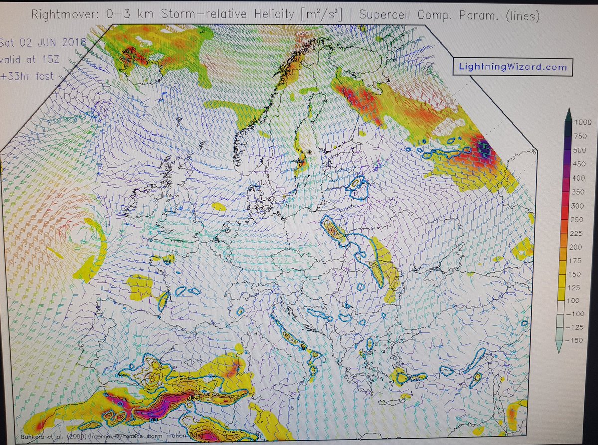 josestormchaser's tweet photo. Ojo, mucho Ojo!
La salida actual de #lightningwizard es una auténtica pasada para el sureste y litoral mediterráneo, desde #Almeria hasta #Castellon!
Parámetros convectivos muy proclives formación #supercelulas #tornados y #mangasmarinas de cara al Sabado y madrugada al Domingo! https://t.co/8v9NXRIA4n