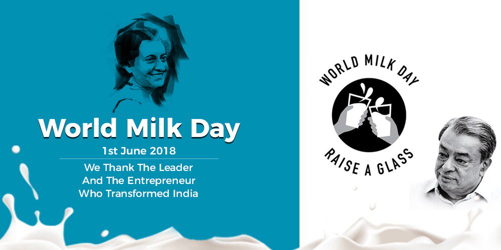 #OperationFlood was launched by the Indira Gandhi govt in 1970 and is the world’s largest dairy development program that transformed India from a milk-deficient country to become the largest producer of milk in the world. #WorldMilkDay