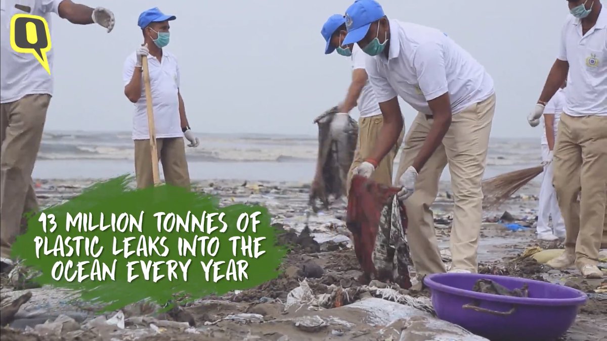 SDG2030's tweet photo. #WorldEnvironmentDay
Watch #DiaMirza @deespeak @UNEnvironment Goodwill Ambassador with @AfrozShah1 Clean Up Mumbai’s Versova Beach
https://t.co/6d41VEOU9C
 
13 million tonnes of plastic leaks into ocean - killing 1,00,000 marine animals  
@ErikSolheim @LeoDiCaprio @PattyArquette https://t.co/VvBnf59BX5