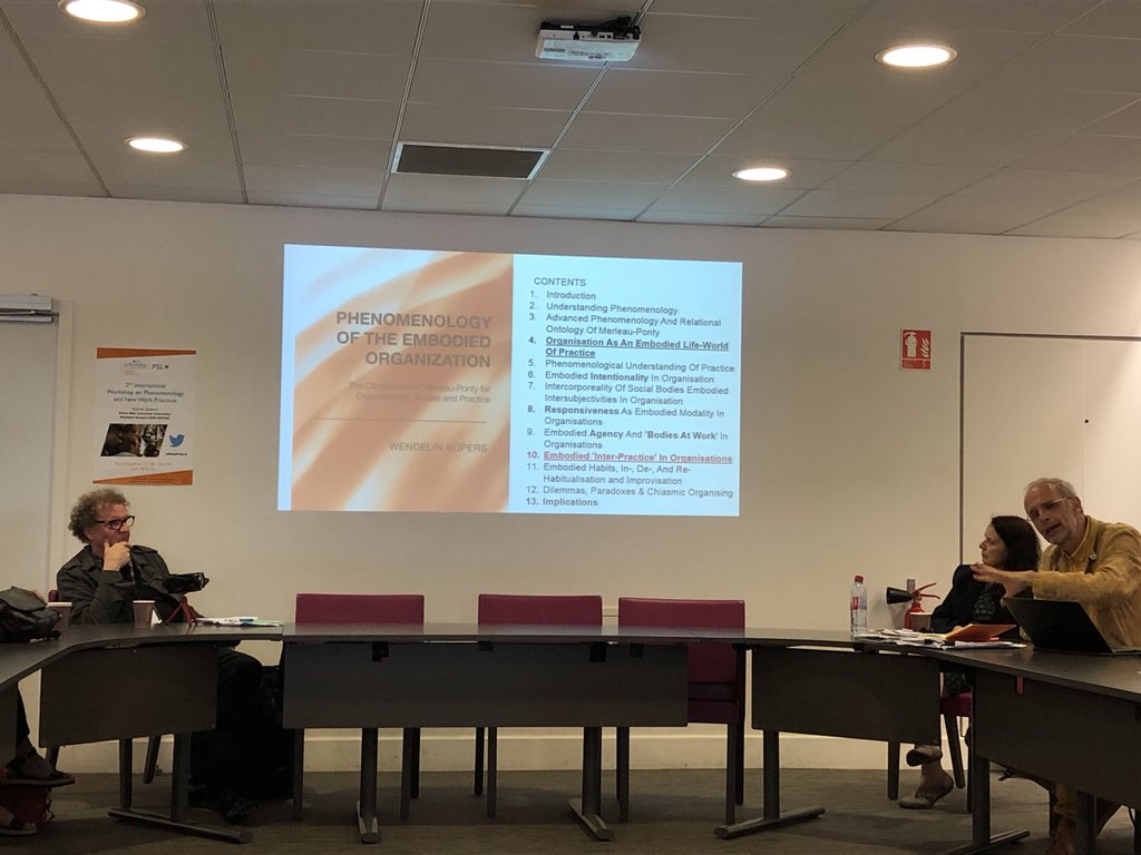 MarieHasbi's tweet image. Thé role of #body in #newworkpractices #phenemenology #embodiment with #wendelinkupers