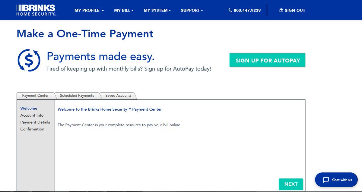 MONI_Security's tweet photo. Do I need to update my payment method? If you’re using AutoPay, we’ll continue drafting from your account. If you’re not on AutoPay, you'll continue to receive a monthly bill. The statement name will now reflect the Brinks Home Security brand. #BrinksHome https://t.co/IipgxJ9mo9