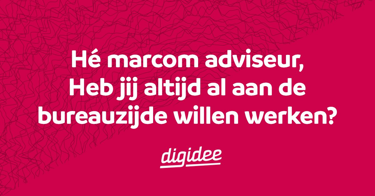 DigideeEnschede's tweet photo. Ben jij een marketingcommunicatie adviseur met ervaring in de online wereld, maar is offline je ook niet vreemd? Houd dan onze website in de gaten. We zijn ons aan het bezinnen op een nieuwe vacature. 
https://t.co/pV5aW2293C https://t.co/gtxNmOwBKu