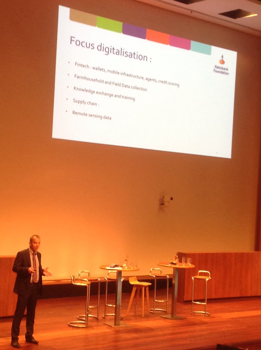 presentation about data drive solutions for smallholders by @rabofoundation colleague Albert Boogaard at Food First Congres in Utrecht