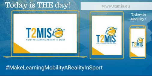 📣 TODAY IS THE DAY!  Funded by <a href="/EuSport/">EUSport</a> #T2MIS is a collective effort to simplify access to #LearningMobility. All Sport Makers are invited to join the Movement.
👉 Make Your Voice heard using #MakeLearningMobilityARealityInSport
👉 #GetYourTicket: t2mis.eu 🎫