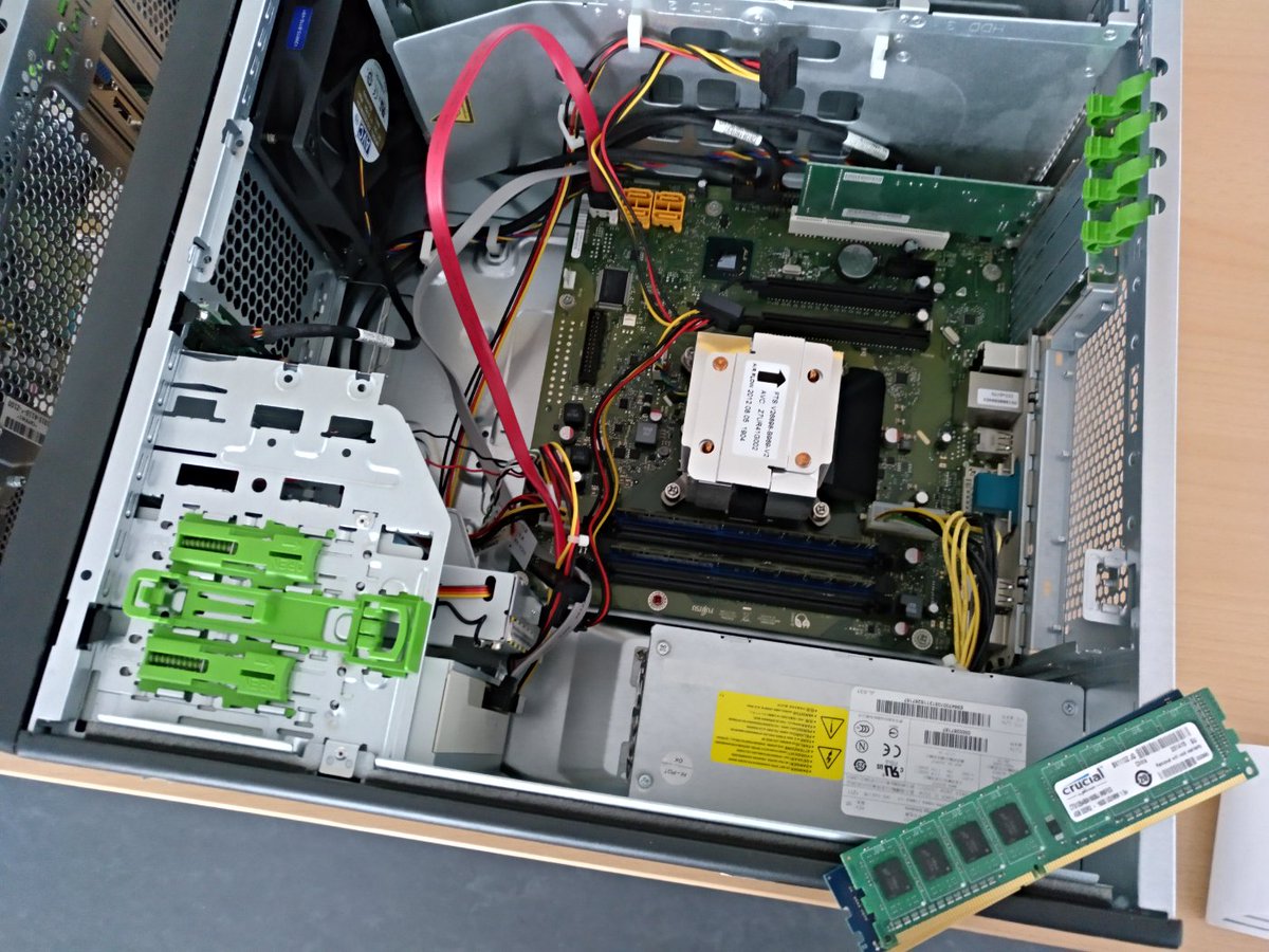 julian24's tweet image. Had to upgrade the RAM for our NOP vulnbox. #faustctf