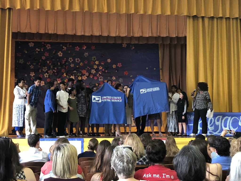 AnnissaForBos's tweet image. Joining @TeamTimilty this morning for #promisingpals 32nd annual celebration of writing letters! Thanks to @BostonSchools and @USPS for unveiling new stamps too Incl African Heritage stamp. #bosEDpoli #bospoli