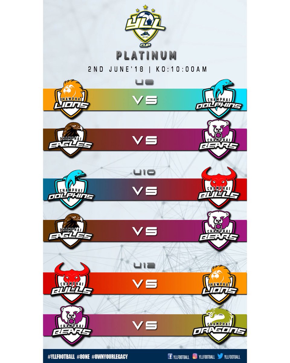 yllfootball's tweet photo. Bringing to you the first edition of the Young Legends’ League Cup. Three age groups, three cups, 9 groups and more games! The football mania is back in Champhai!

#ownyourlegacy #yllc #yll #indianfootball #socialfootball https://t.co/VsAt9MVxpx