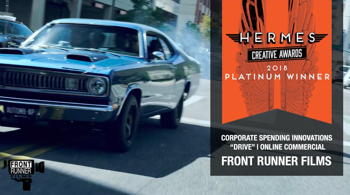 frontrunnerfilm's tweet photo. WE WON! Not one but TWO @HermesCreatives Awards: Platinum award: "Drive", Gold Award: "Move" Both for @CorpSpending

https://t.co/WlzSzOOOyW
https://t.co/AIpLz1mpRS

#CorporateVideo #Awardwinning #OnlineVideo #VideoMarketing #VideoProduction #VideoforBusiness #Finance #NewTech https://t.co/aMToKX09tt