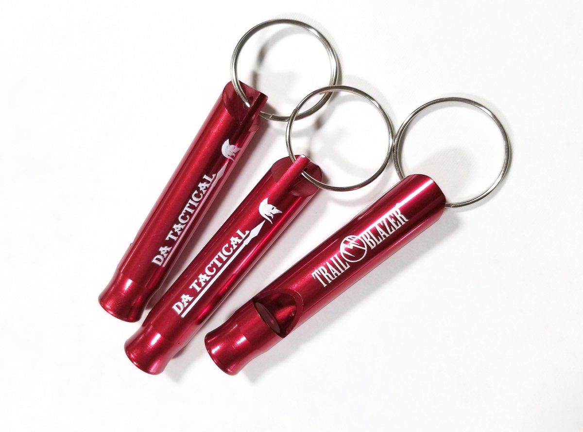 Your_Textiles's tweet photo. All Seasons can print on just about anything. Check out these custom whistles! #promotionalproducts #wistles #keychains #printing #tactical #branding https://t.co/Wp5hYrPk8d