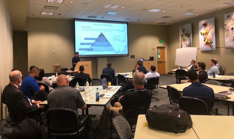 RH_ISAC's tweet photo. Thank you to @Publix for hosting today's Actionable Threat Intelligence Workshop in Florida. The R-CISC is hosting workshops across the country with @symantec, read more here: https://t.co/Xrb815fknI
#cyberaware #cyber https://t.co/n0iFDEq6LK