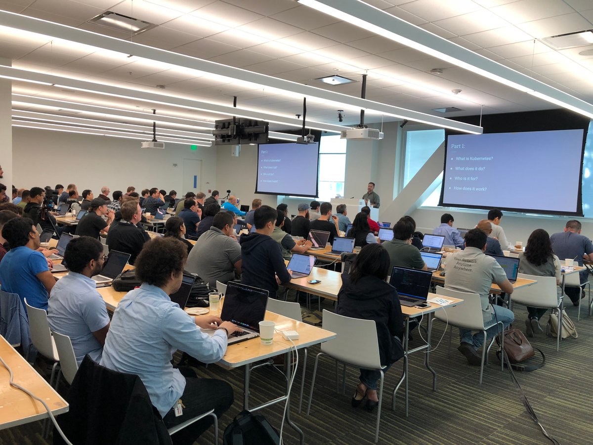 Today we're kicking off our full-day #Istio training and workshop in Sunnyvale! We have <a href="/ejether/">EJ Etherington</a> leading and @JessicaGreben supporting on behalf of <a href="/ReactiveOps/">Fairwinds</a> at <a href="/Google/">Google</a>