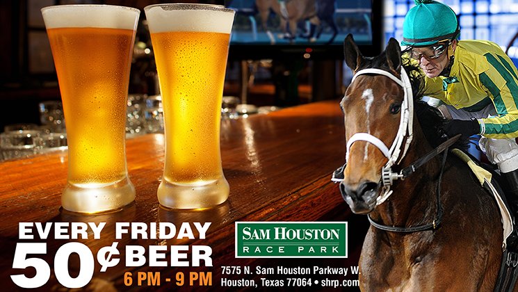 SHRP's tweet photo. The best drink special in town is @SHRP tonight! Come simulcast wager on races all around the world while enjoying 50¢ beer from 6-9pm!! #ComeForTheFun https://t.co/5AbQBL0h7O