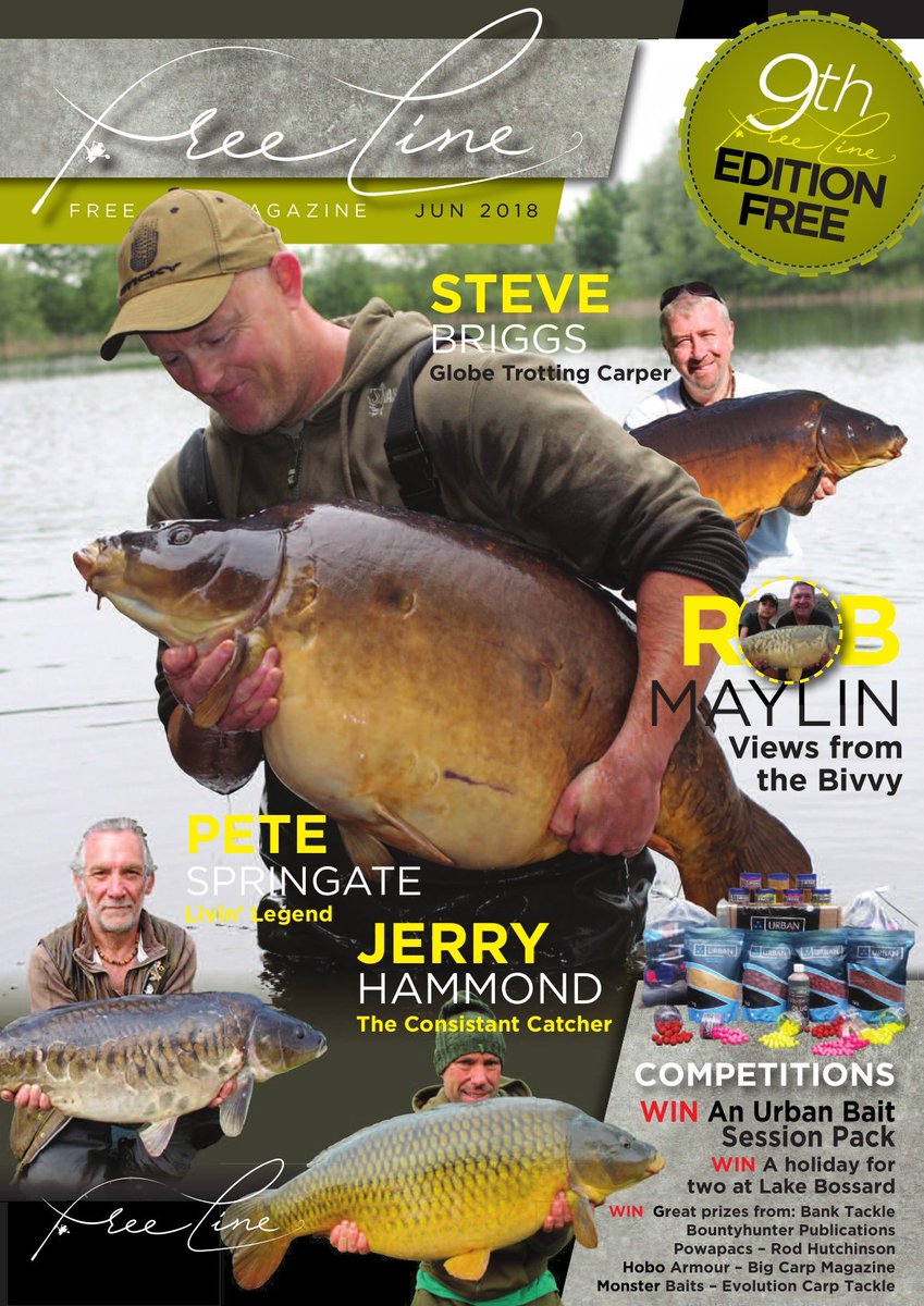 Free Line Magazine issue 9 is OUT NOW! 

Filled with some superb articles, competitions, and catch reports... All are featured in this one, so make sure you click the link, and be the first to read our fantastic FREE Carp Magazine.

⬇⬇⬇⬇⬇⬇⬇⬇⬇
freelinemagazine.com