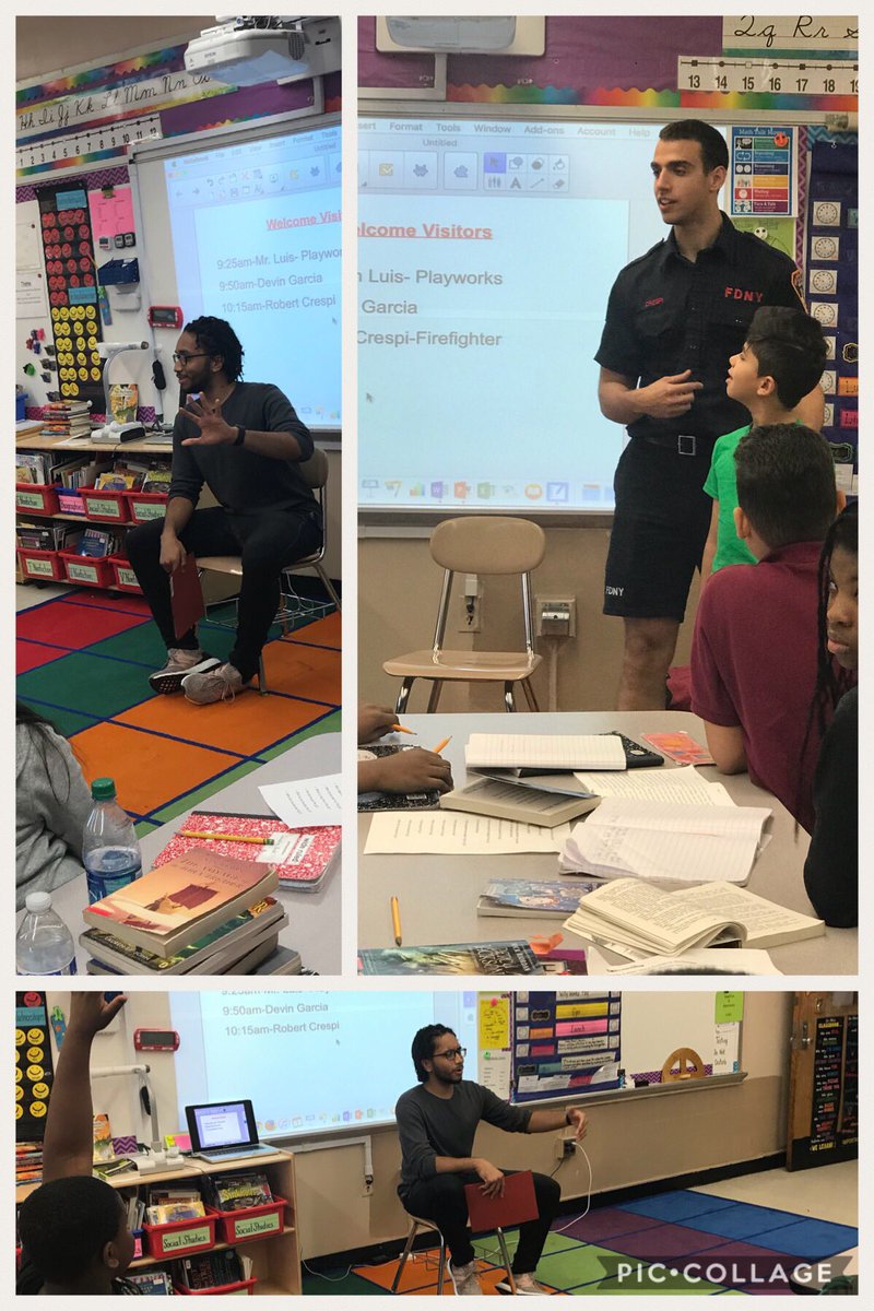 Former PS76 students come back to where it all began to teach the students about how a good education leads to great careers.  #careerday2018 #ps76learns
