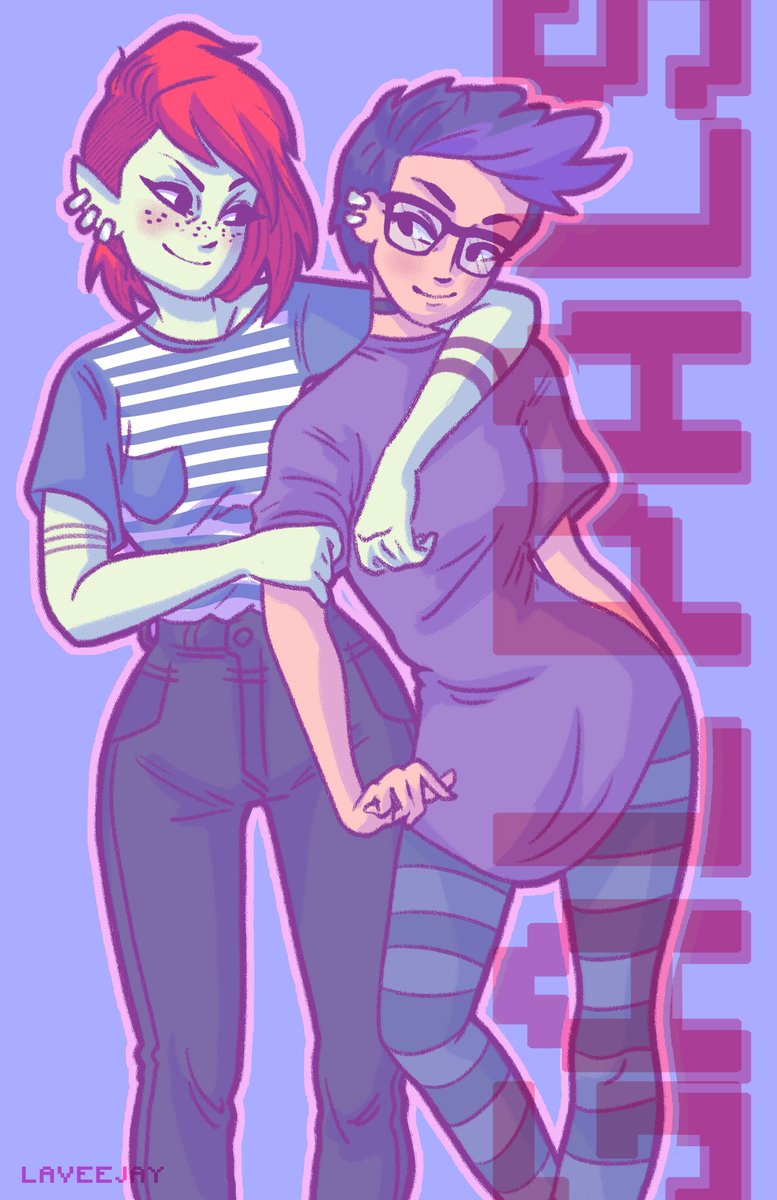 laveejay's tweet photo. Por el #Pride2018 tengan a estas gal pals (ups spoiler?.. ) Eris y Astrid 💚💙
#laveejay #oc #originalart #originalcharacter #modernwitch #witch #Pride #digitalart #DigitalArtist https://t.co/agzRF0wjNn