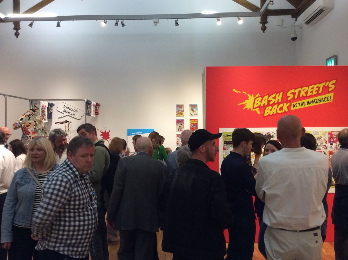 McManusDundee's tweet photo. Our Bash Street’s Back at The McMenace preview night is well under way! Pop into The McManus tomorrow from 10am to join in the fun! #themcmenace #LoveDundee #Dundee2018 https://t.co/BzMlO2kF4Y