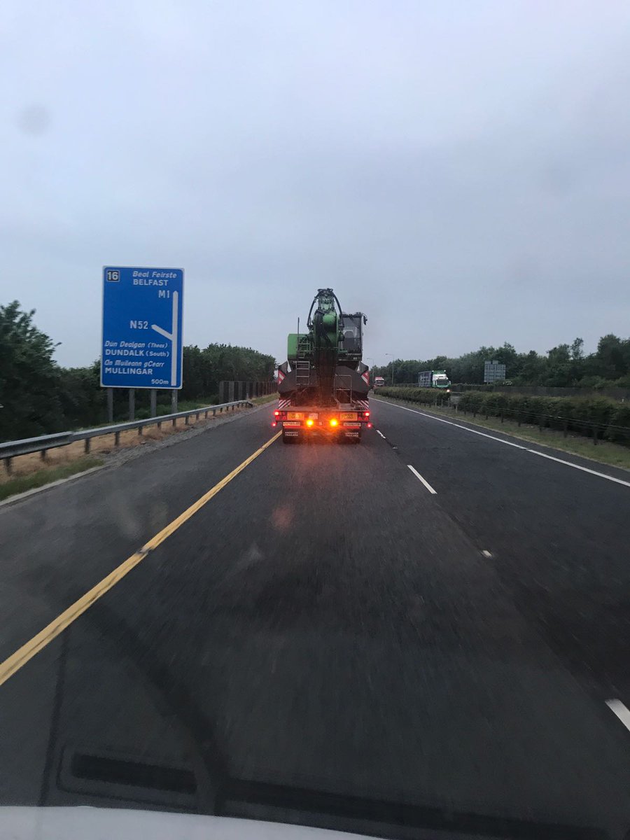 PortDundalk's tweet photo. #dundalk #dundalkport #dundalkharbour #ship #transporting #heavy #load #haulage #andover #lowloader #volvo #fh12 #sennebogen #ports #stevedore #stevedoring https://t.co/1DwlRfV1pC
