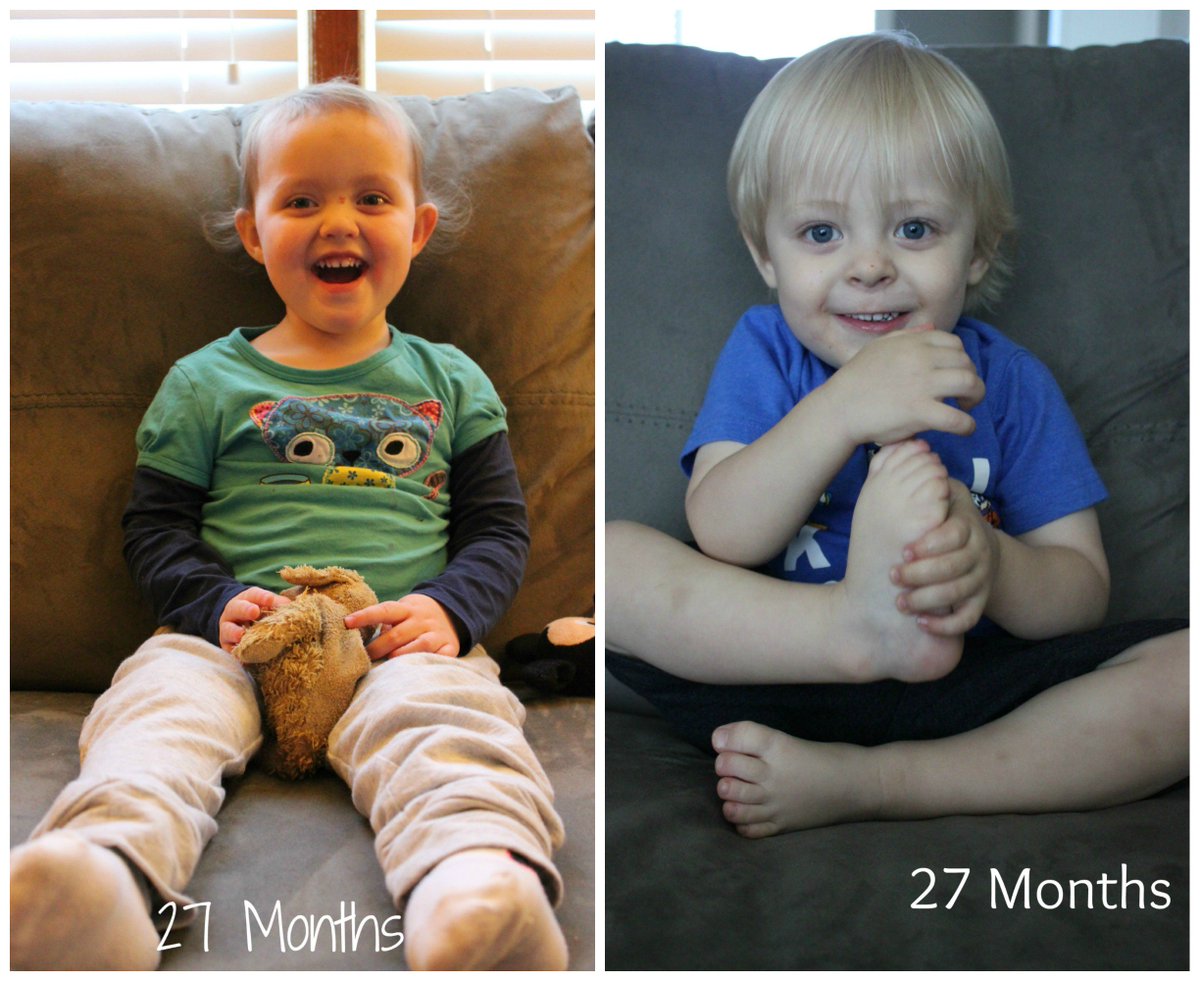 bevans86's tweet photo. A look at both of them at 27 months. https://t.co/gBk0zV7YlW #OBMB #blog #blogger #momlife #lifewithatoddler https://t.co/mML0GhWTv0