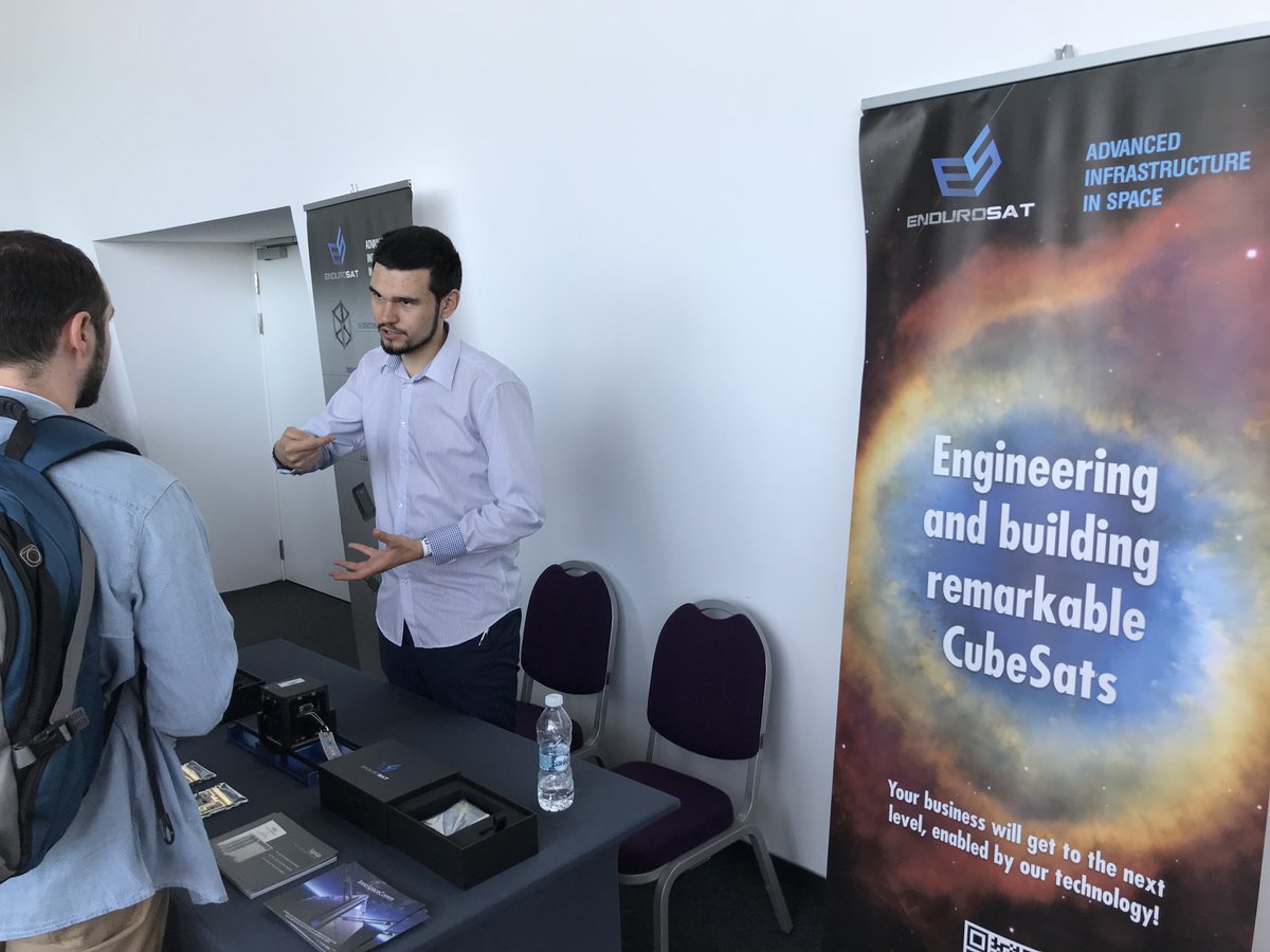 EnduroSat's tweet photo. We are happy to present our satellite systems at #Digitalk2018 - one of the leading European events about the digital transformation!
Visit us and sign-up for our FREE satellite module program #InnoSpaceComm #cubesat https://t.co/4uSfVSniJX