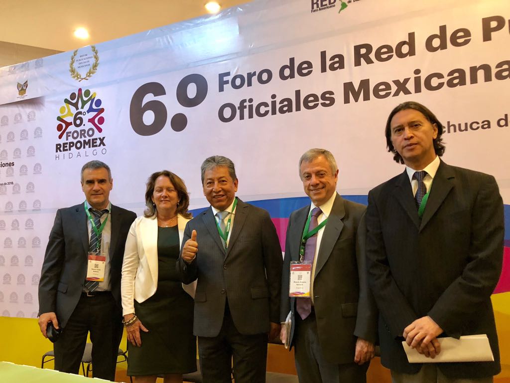 impouruguay's tweet photo. #REDBOA el Gerente General de IMPO, Cr. Héctor Tacón participa de la Reunión Técnica de la Red de Boletines Oficiales Americanos, que se está llevando a cabo en la Ciudad de Pachuca, Hidalgo, México. En el marco del 6o. Foro Anual de la Red de Publicaciones Oficiales Mexicanas. https://t.co/lluGWUjqTQ