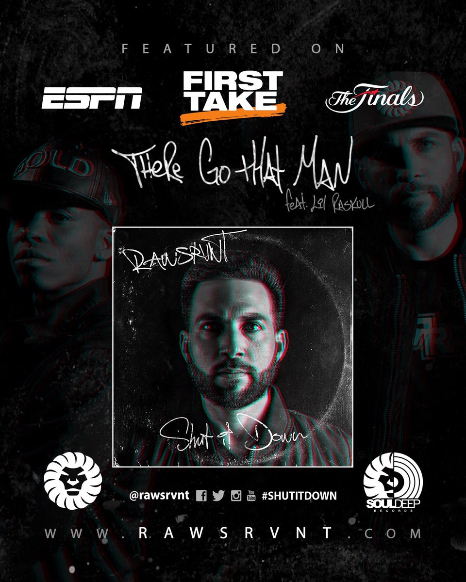 SoulDeepRecords's tweet photo. #RawRewind: 1 year ago today @ESPN played @Rawsrvnt’s #ThereGoThatMan feat. @LilRaskull during @FirstTake’s live coverage of the #NBAFinals. https://t.co/s8pR2zIGbd