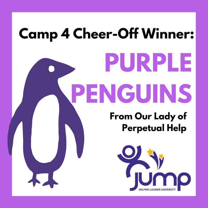 Congratulations Purple Penguins! #cheeroff #purplepenguins