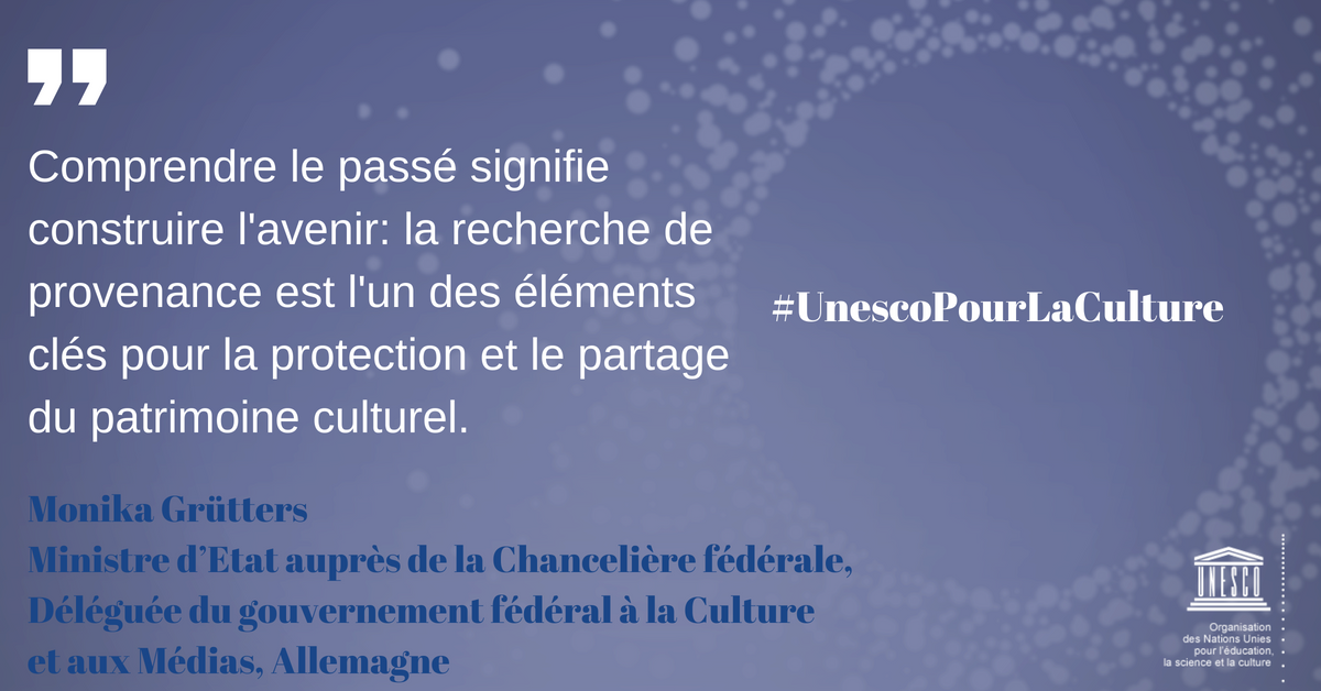 UNESCO_fr's tweet photo. Comprendre le passé signifie construire l'avenir...

Ajd’hui, @UNESCO  organise la conférence internationale intitulée « circulation des biens  culturels et patrimoine en partage : quelles nouvelles perspectives ?  ».   

ℹ️https://t.co/kVaSosYNSv #UnescoPourLaCulture https://t.co/EsSM8Nd70i