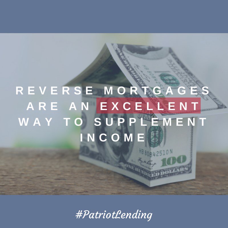 PatriotLnd's tweet photo. It’s true! A reverse mortgage loan is a great way to bring in some extra cash and a sound plan for your sunset years! #PatriotLending #TrustinLending https://t.co/vO6WbHIyY9