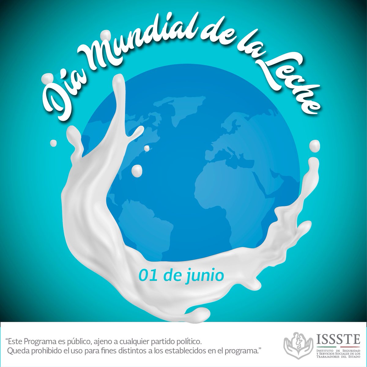 ISSSTE_mx's tweet photo. Hoy se conmemora el Día Mundial de la #Leche, alimento esencial para una buena salud; su alto contenido de nutrientes, principalmente proteínas, permite un óptimo desarrollo y fortalecimiento físico. De preferencia consúmela descremada o deslactosada. https://t.co/aGSkZGcMhZ