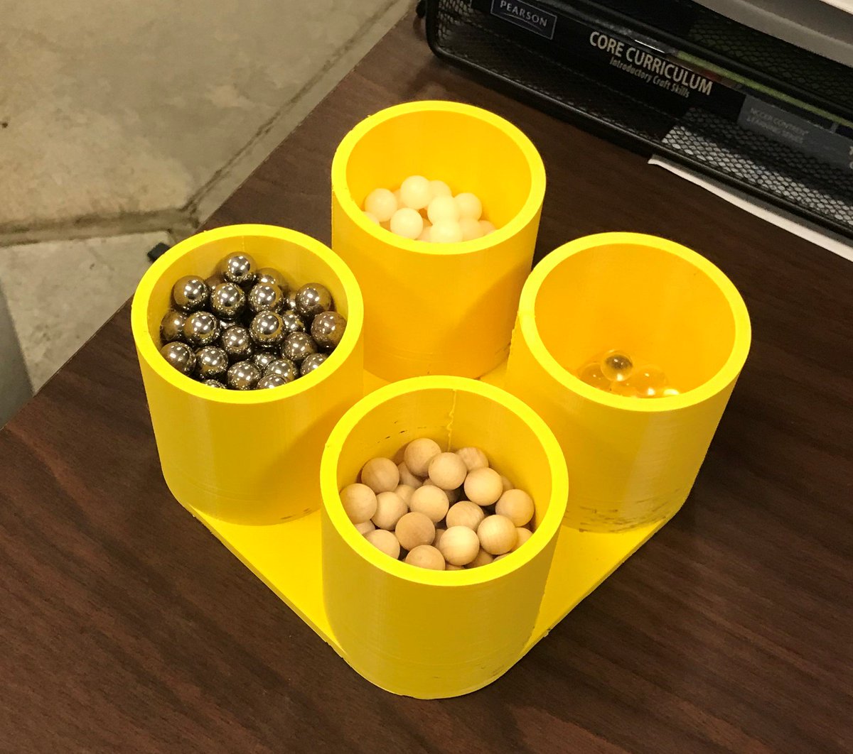 jvold_stem's tweet photo. POE students working on vex projects. Designed a holder for the ball material for 3.3.1 @Fusion3DPrint using @MakeShaper PLA Yellow. @TechSMARTWv CSP students working on the heist.  @wv_pltw @PLTWorg @CapertonCenter @PSHSPatriots https://t.co/7fTjinlLQ9
