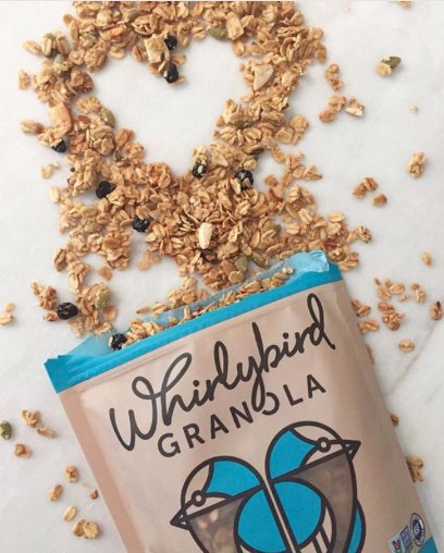 When you food shows you love... #WhirlybirdGranola is all-natural, non-gmo, vegan, and gluten-free. 
📸: @CBusConnect instagram.com/p/BjKHx5LBjwE/
