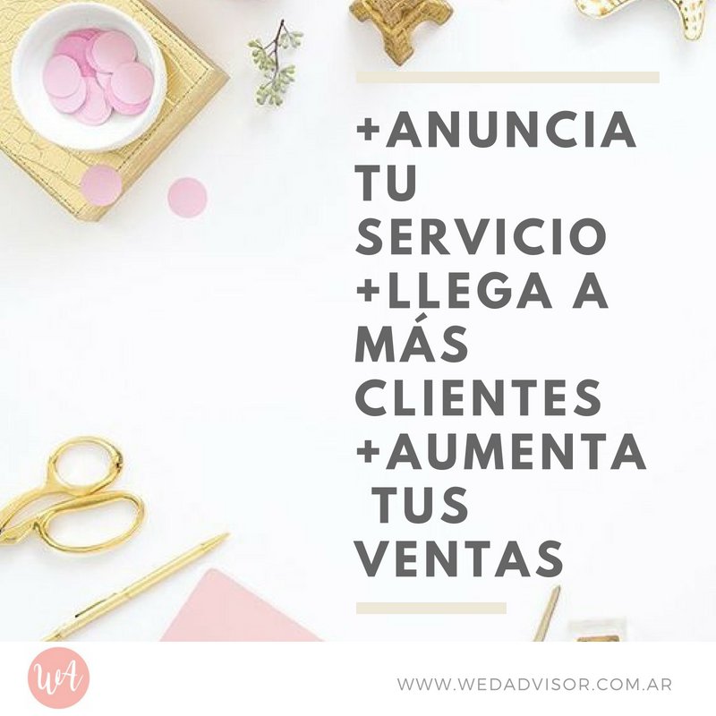 wedadvisor_ar's tweet photo. GUIA DE SERVICIOS para bodas Wedadvisor Argentina 💍 Registra tu servicio gratuitamente en la Guía en 3 simples pasos -www.wedadvisor.com.ar 🇦🇷 👰 #wedding #wedguide #bodas #servicios #weddingdress #weddingplanner #weddinghair #weddingphotography https://t.co/VtG5bvMSaq