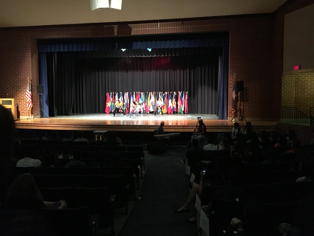 MBKLibrary's tweet photo. Flag Ceremony at MBK!! https://t.co/ttGsDPesZB