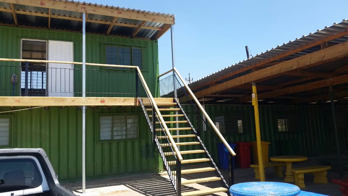 CRSContainer's tweet photo. Container Rental and Sales converted these containers into an after care facility for a client. Contact Container Rental and Sales for all you container needs 021 8109900 info@containermarket.co.za
#usedshippingcontainer #shippingcontainer #containerhouse
https://t.co/43vYyBkMwQ https://t.co/aMuzZbEnRD