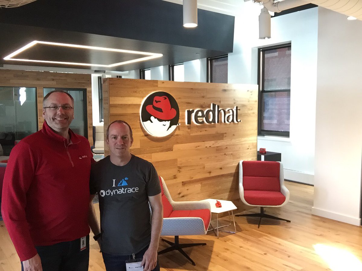 peterhack's tweet photo. #RedHatLabs enabling the autonomous #Dynatrace experience for their residency programs! Thank you to my Lab Partner @oybed @openshift https://t.co/1bPPKV7Etj